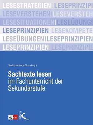 Sachtexte lesen im Fachunterricht der Sekundarstufe