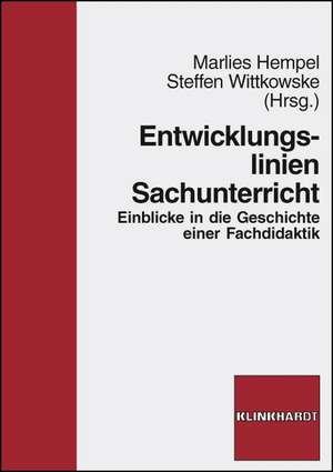 Entwicklungslinien Sachunterricht de Marlies Hempel