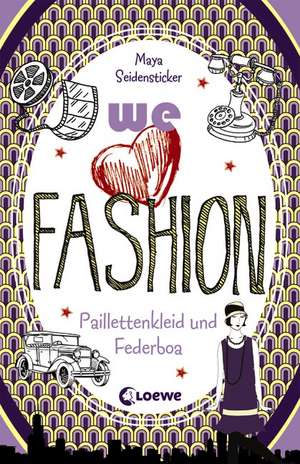 we love fashion - Paillettenkleid und Federboa de Maya Seidensticker