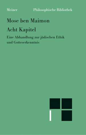 Acht Kapitel de Moses Maimonides