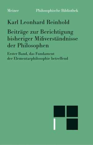 Beiträge zur Berichtigung bisheriger Mißverständnisse der Philosophen 1 de Faustino Fabbianelli