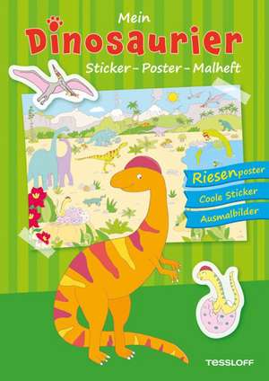 Mein Sticker-Poster-Malheft: Dinosaurier de Sandra Schmidt