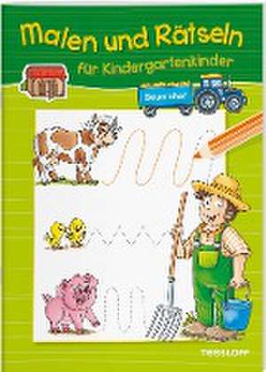 Malen und Rätseln für Kindergartenkinder. Bauernhof de Stefan Lohr