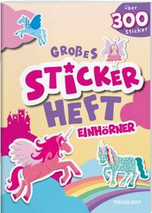Großes Stickerheft. Einhörner de Ilka Röhling