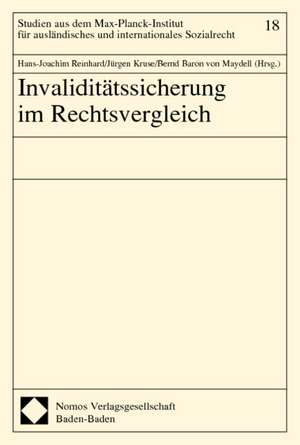 Invaliditätssicherung im Rechtsvergleich de Hans-Joachim Reinhard