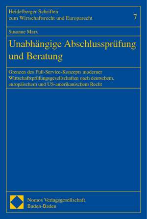 Unabhängige Abschlussprüfung und Beratung de Susanne Marx