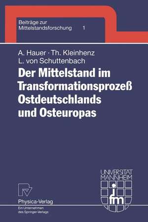 Der Mittelstand im Transformationsprozeß Ostdeutschlands und Osteuropas de Annegret Hauer