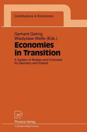 Economies in Transition: A System of Models and Forecasts for Germany and Poland de Gerhard Gehrig