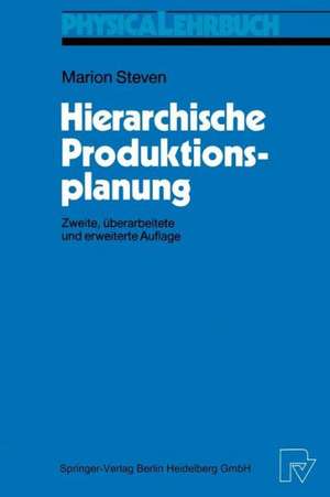 Hierarchische Produktionsplanung de Marion Steven