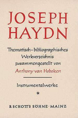 Haydn Thematic Catalog Vol. 1