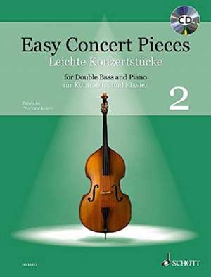 Easy Concert Pieces. Kontrabass und Klavier Band 2. Ausgabe mit CD de Charlotte Mohrs