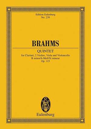 Quintett h-Moll de Johannes Brahms