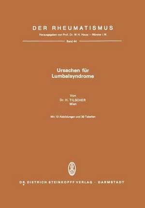 Ursachen für Lumbalsyndrome de H. Tilscher