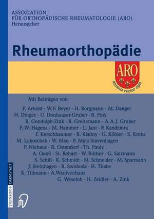 Rheumaorthopädie de Assoziation für Orthopädische Rheumatologie