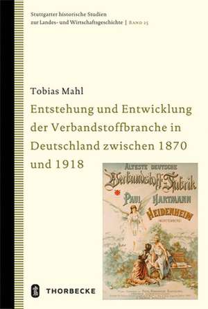 Entstehung Und Entwicklung Der Verbandstoffbranche in Deutschland Zwischen 1870 Und 1918: Wirtschafts- Und Sozialgeschichte Der Spiegelfabrik Spiegelberg (Wurtt.). Ein Regiebetrieb Des Herzoglichen Kirchenrat de Tobias Mahl