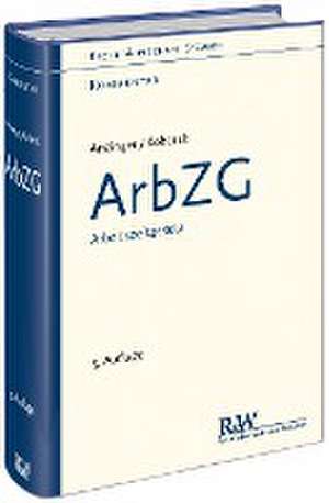 ArbZG - Arbeitszeitgesetz de Rudolf Anzinger