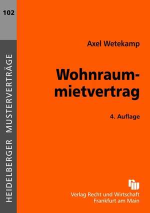 Wohnraummietvertrag de Axel Wetekamp