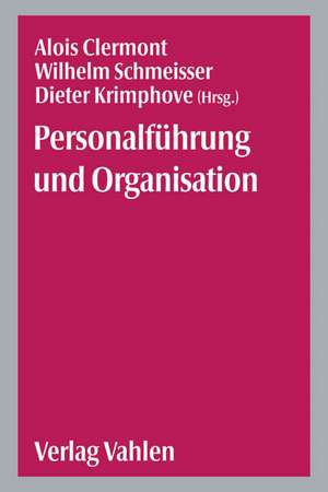 Personalführung und Organisation de Alois Clermont