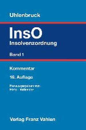 Insolvenzordnung Band 1 de Heribert Hirte