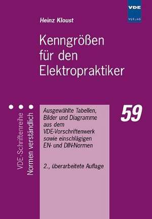 Kenngrößen für den Elektropraktiker de Heinz Kloust