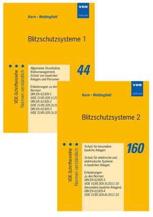 Blitzschutzsysteme 1 - Blitzschutzsysteme 2 (Set). 2 Bände de Alexander Kern