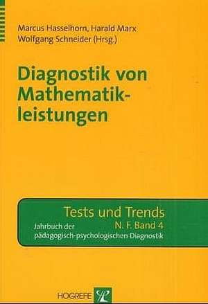 Diagnostik von Mathematikleistungen de Marcus Hasselhorn