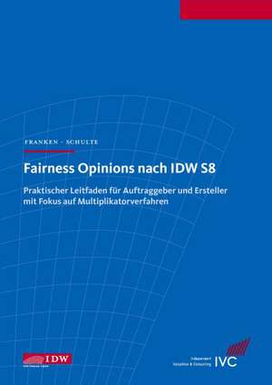 Fairness Opinions nach IDW S 8 de Lars Franken