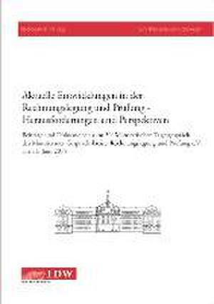 Aktuelle Entwicklungen in der Rechnungslegung und Prüfung - Herausforderungen und Perspektiven de Jörg Baetge