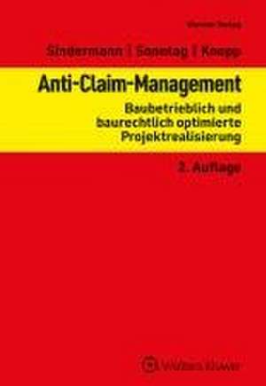 Anti-Claim-Management de Thomas Sindermann