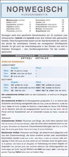 Norwegisch - Kurzgrammatik. Die komplette Grammatik anschaulich und verständlich dargestellt de Klára Winklerová