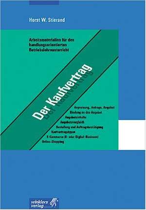 Der Kaufvertrag de Horst W. Stierand