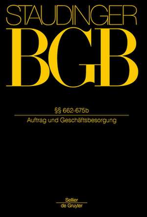 BGB §§ 662-675b. (Auftrag und Geschäftsbesorgung)