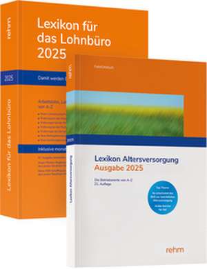 Buchpaket Lexikon für das Lohnbüro und Lexikon Altersversorgung 2025 de Wolfgang Schönfeld