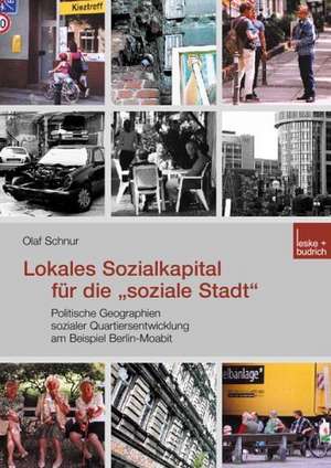 Lokales Sozialkapital für die „soziale Stadt“: Politische Geographien sozialer Quartiersentwicklung am Beispiel Berlin-Moabit de Olaf Schnur