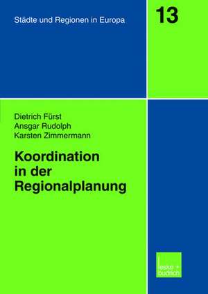 Koordination in der Regionalplanung de Dietrich Fürst