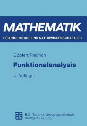 Funktionalanalysis de Alfred Göpfert