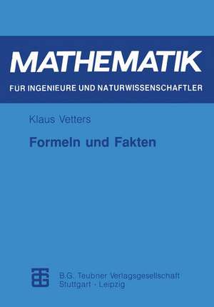 Formeln und Fakten de Klaus Vetters