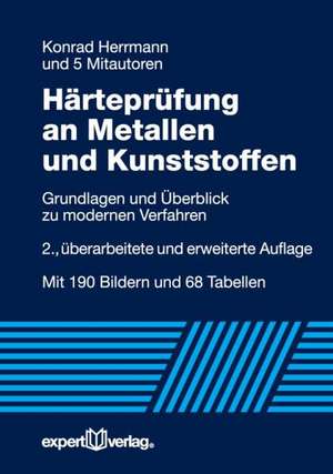 Härteprüfung an Metallen und Kunststoffen de Konrad Herrmann