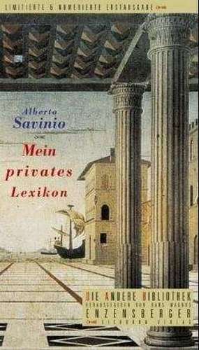 Mein privates Lexikon de Alberto Savinio