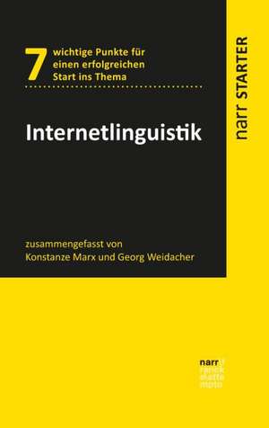 Internetlinguistik de Konstanze Marx