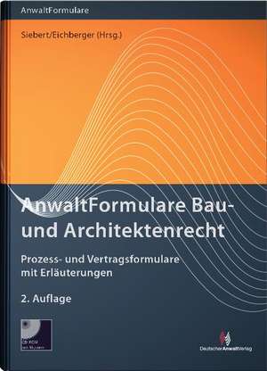 AnwaltFormulare Bau- und Architektenrecht de Gabriele Ahlers