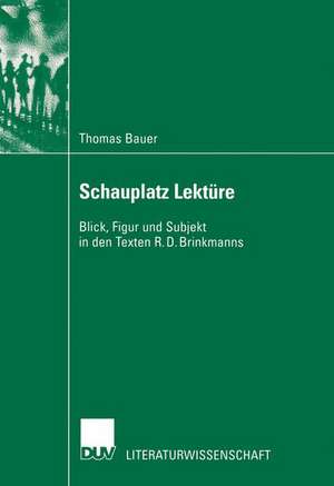 Schauplatz Lektüre: Blick, Figur und Subjekt in den Texten R. D. Brinkmanns de Thomas Bauer