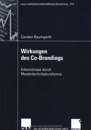 Wirkungen des Co-Brandings: Erkenntnisse durch Mastertechnikpluralismus de Carsten Baumgarth