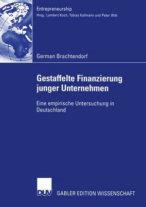 Gestaffelte Finanzierung junger Unternehmen: Eine empirische Untersuchung in Deutschland de German Brachtendorf