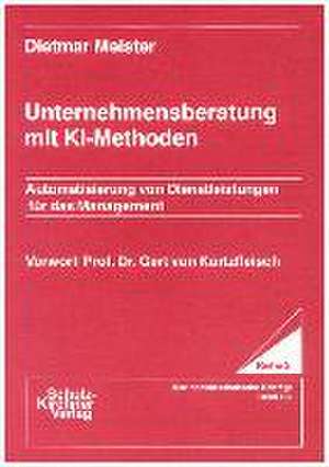 Unternehmensberatung mit KI-Methoden de Dietmar Meister