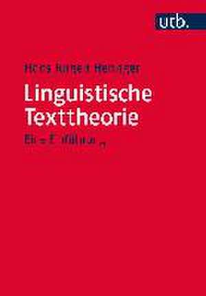 Linguistische Texttheorie de Hans Jürgen Heringer