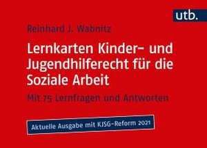 Lernkarten Kinder- und Jugendhilferecht für die Soziale Arbeit de Reinhard J. Wabnitz