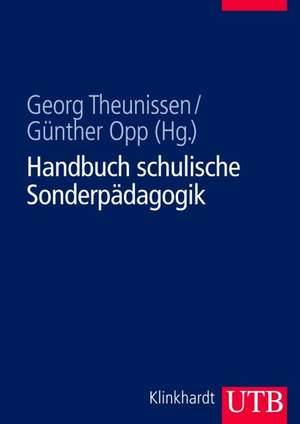 Handbuch schulische Sonderpädagogik de Günther Opp