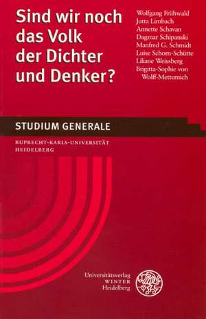 Sind wir noch das Volk der Dichter und Denker?