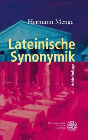 Lateinische Synonymik de Hermann Menge